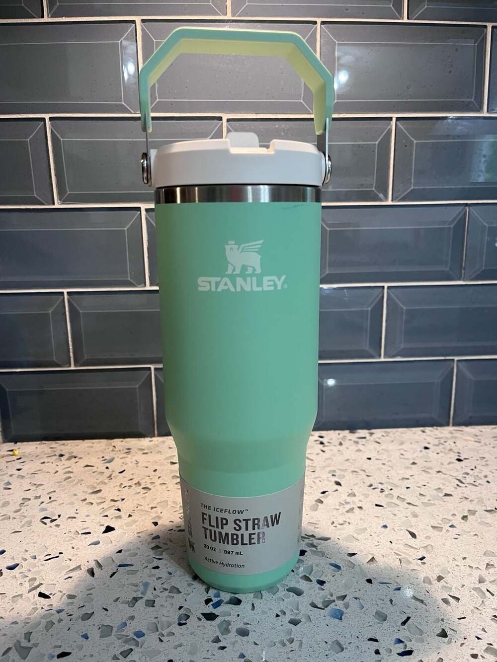 Stanley The IceFlow Flip Straw Tumbler 30 oz Mint/Seafoam